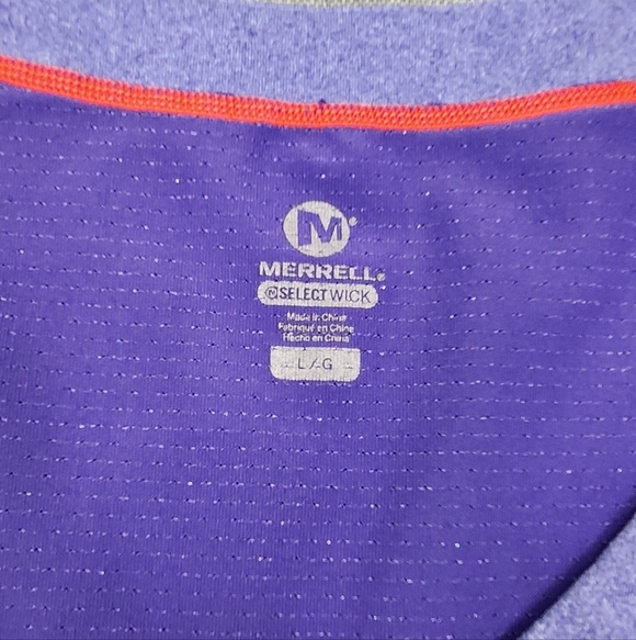 Merrell Select Wick Athletic Wong Sleeve Shirt/ Top. Large. - Picture 3 of 7